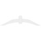 Ekena Millwork Archdale Architectural Grade PVC Gable Bracket, 72"W x 18"H x 2"D x 6"F, 6/12 Pitch GBP072X18X0206ARC00 - alternate 3